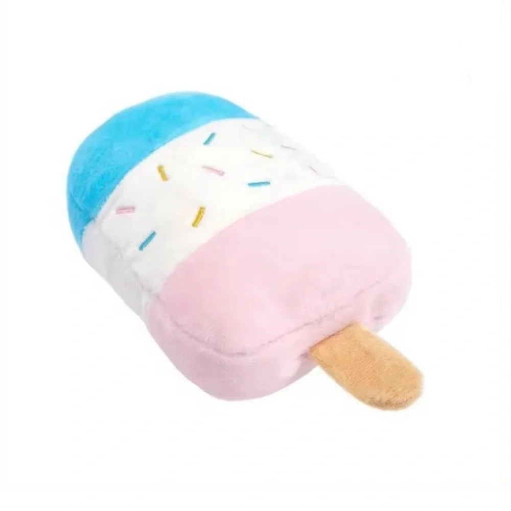 “Sprinkle Ice Cream Bar” Popsicle Frozen Yogurt Treat Plush Squeaky Dog Cat Toy